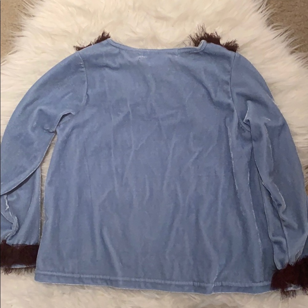 Girls Velvet Roses top - Picture 5 of 5